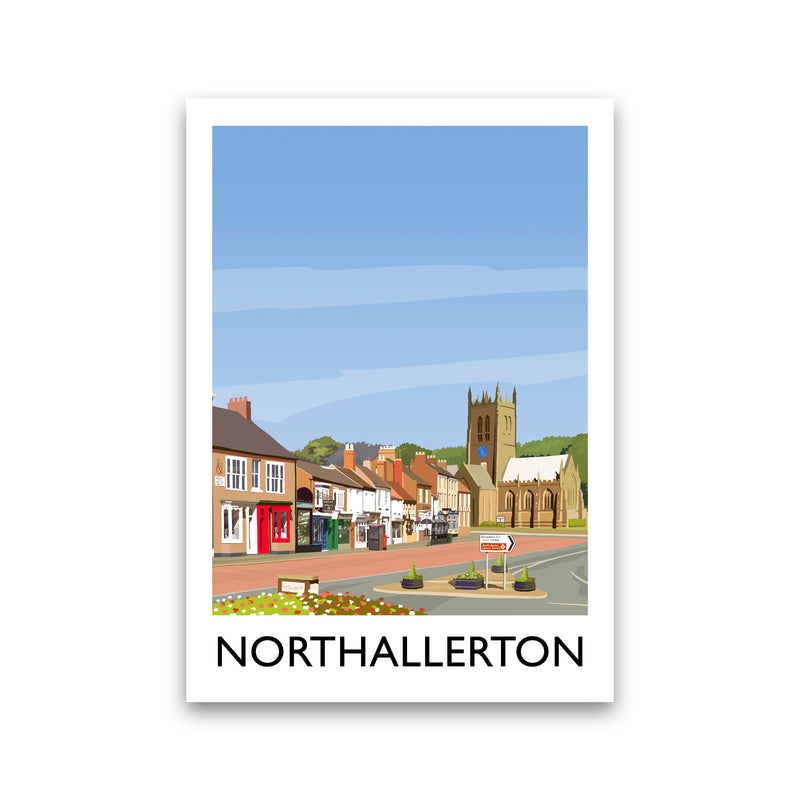 Northallerton 5 portrait Travel Art Print by Richard O'Neill Print Only