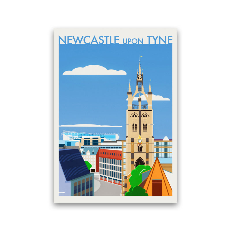 Newcastle upon Tyne 2 (Day) Travel Art Print by Richard O'Neill Print Only