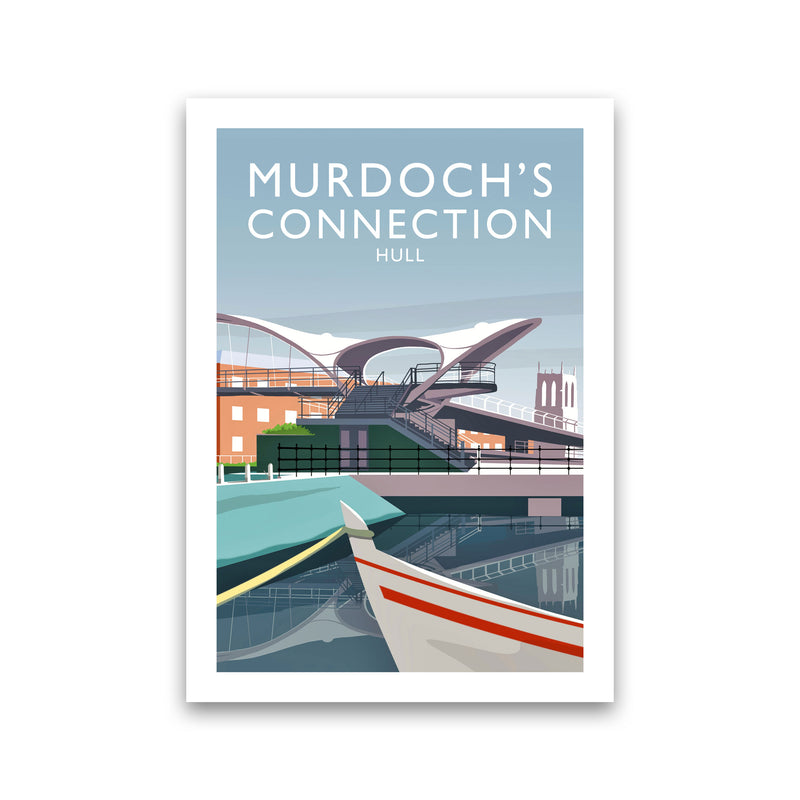 Murdoch's Connection portrait Travel Art Print by Richard O'Neill Print Only