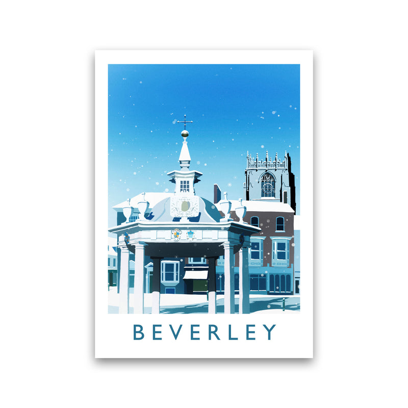 Beverley (Snow) 2 portrait Travel Art Print by Richard O'Neill Print Only