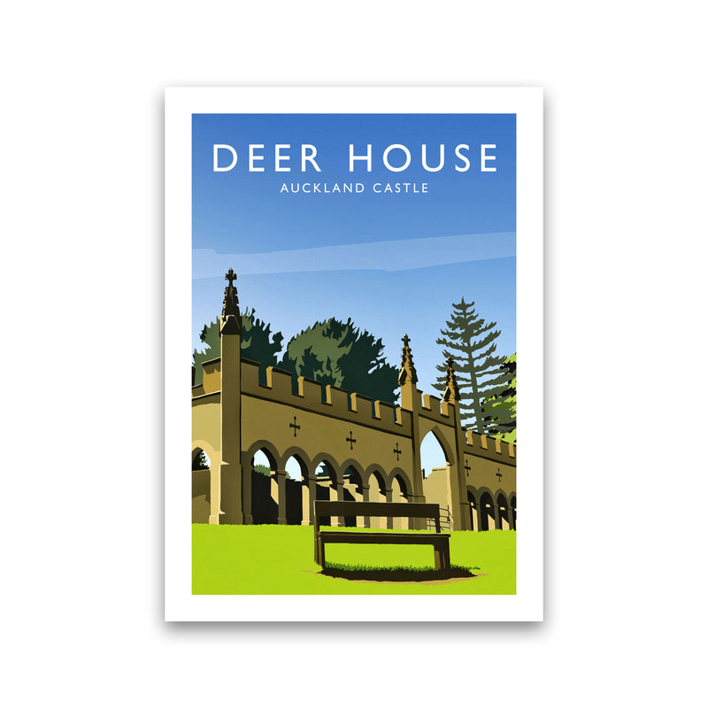 Deer House portrait Travel Art Print by Richard O'Neill Print Only