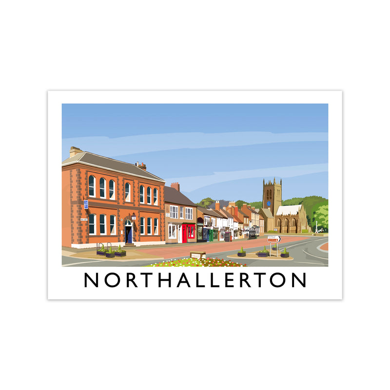 Northallerton 5 Travel Art Print by Richard O'Neill Print Only