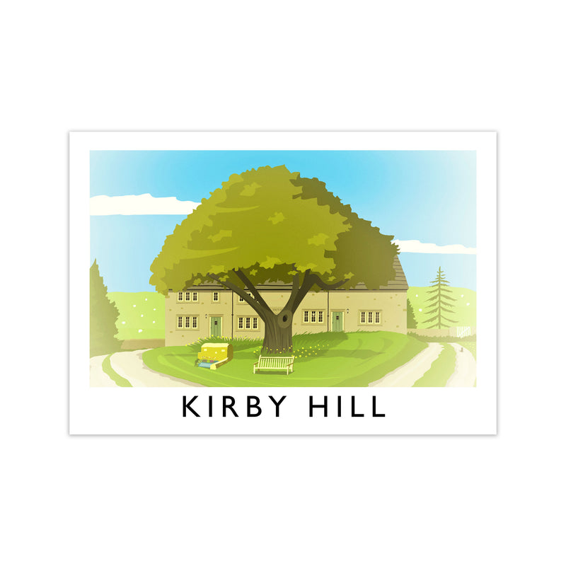 Kirby Hill Travel Art Print by Richard O'Neill Print Only