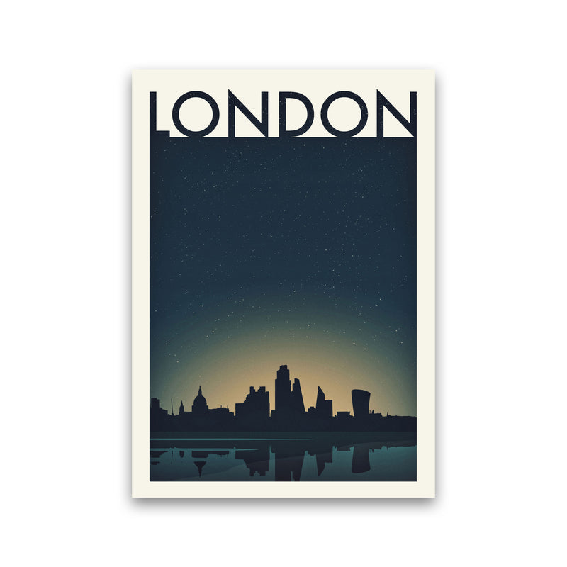 London 4 (Night) Travel Art Print by Richard O'Neill Print Only