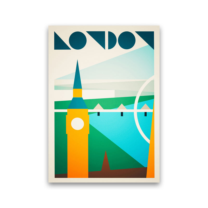 London 5 Travel Art Print by Richard O'Neill Print Only