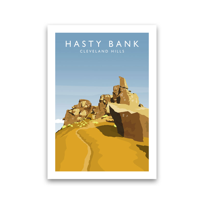 Hasty Bank Portrait Travel Art Print by Richard O'Neill Print Only