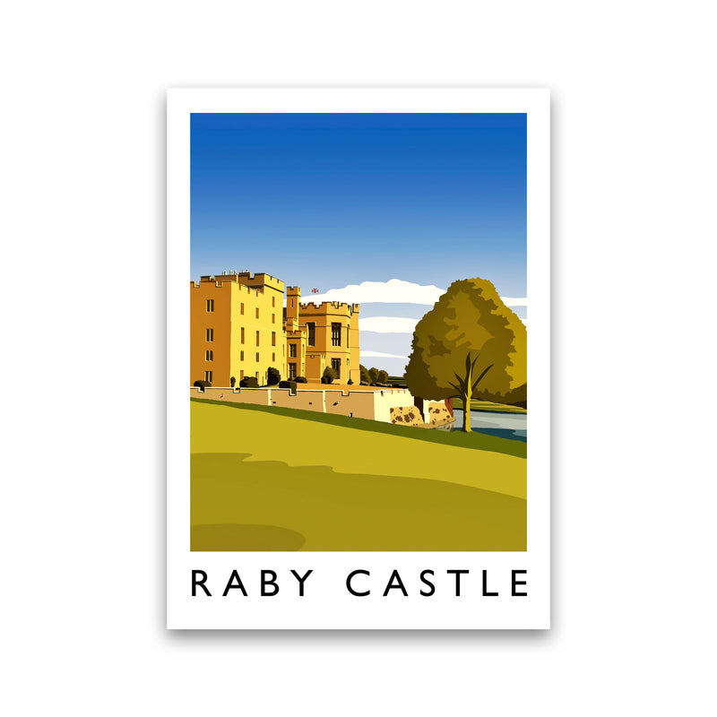 Raby Castle 2 Portrait Travel Art Print by Richard O'Neill Print Only