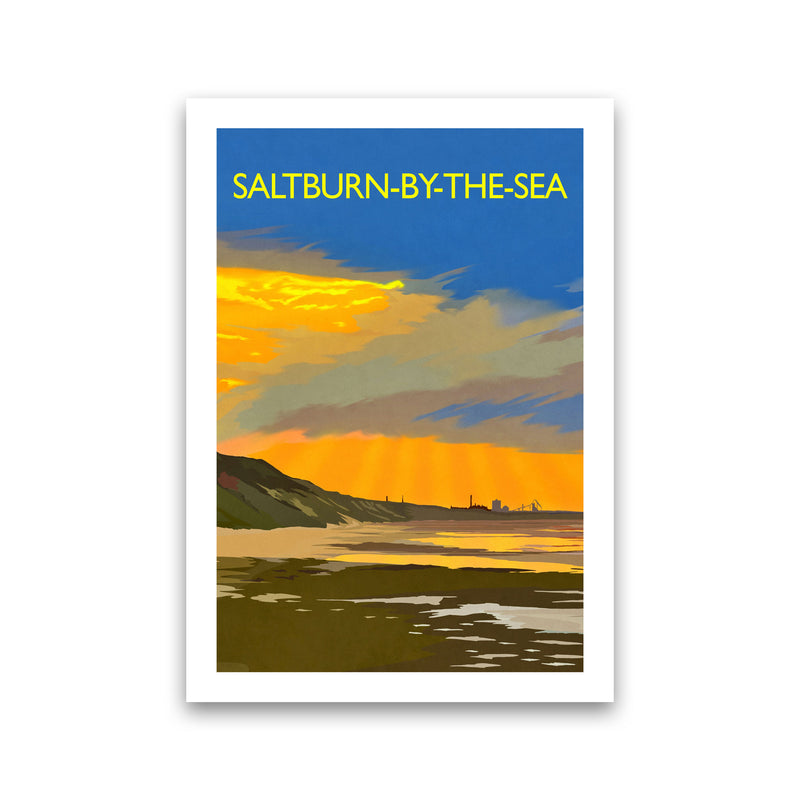 Saltburn-By-The-Sea 4 Portrait Travel Art Print by Richard O'Neill Print Only