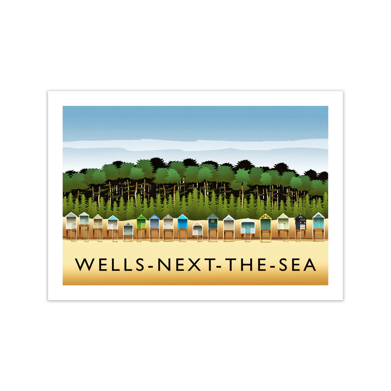 Wells-Next-The-Sea Travel Art Print by Richard O'Neill Print Only