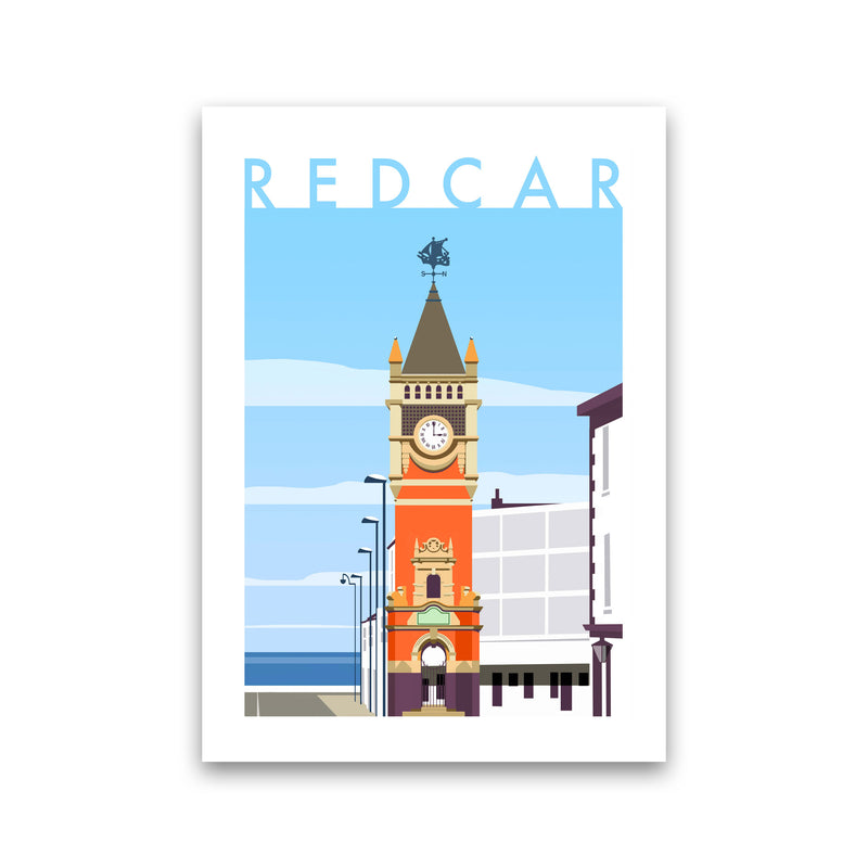 Redcar 3 Travel Art Print by Richard O'Neill Print Only