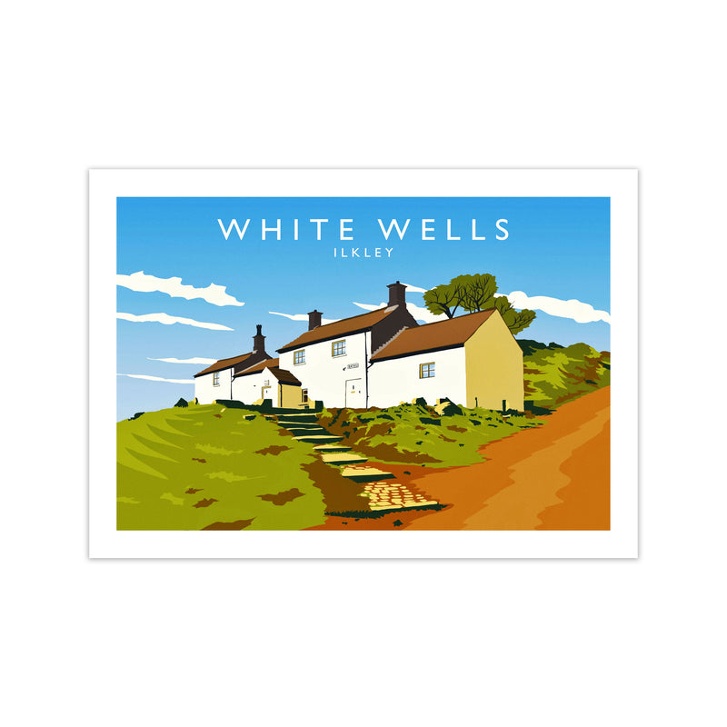 White Wells Travel Art Print by Richard O'Neill Print Only