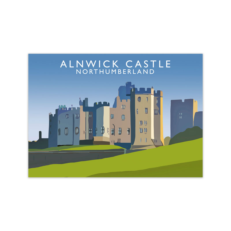Alnwick Castle Northumberland Art Print by Richard O'Neill Print Only