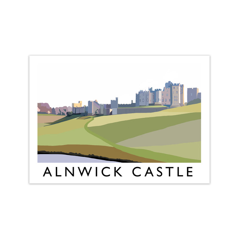Alnwick Castle Framed Digital Art Print by Richard O'Neill Print Only