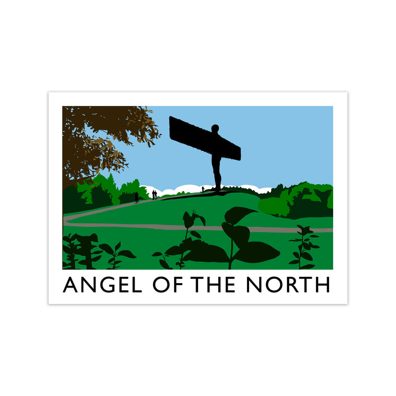 Angel of The North Landscape Framed Digital Art Print by Richard O'Neill Print Only