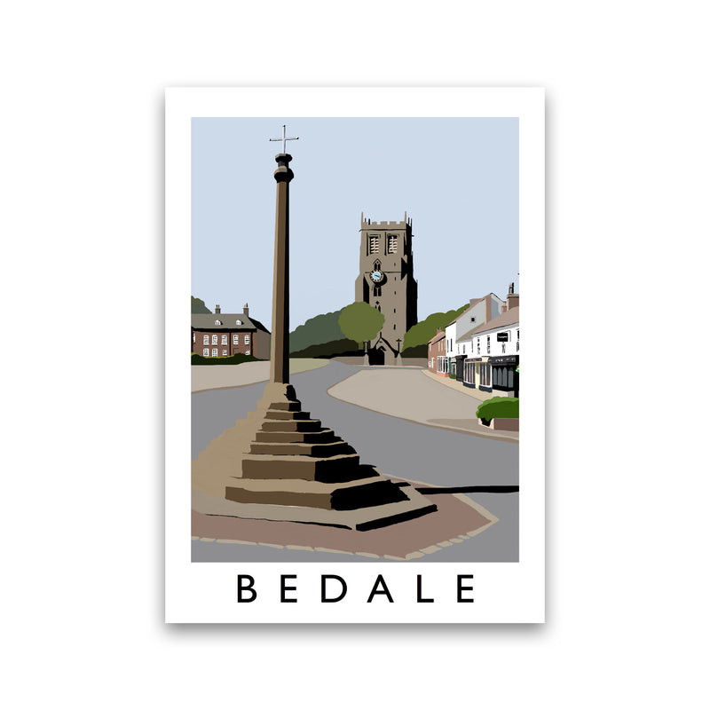 Bedale Framed Digital Art Print by Richard O'Neill Print Only