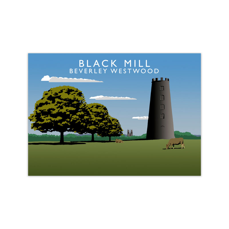 Black Mill Beverley Westwood Art Print by Richard O'Neill Print Only