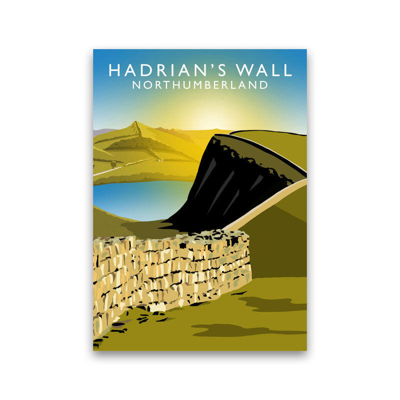Hadrian's Wall Northumberland Framed Art Print by Richard O'Neill Print Only