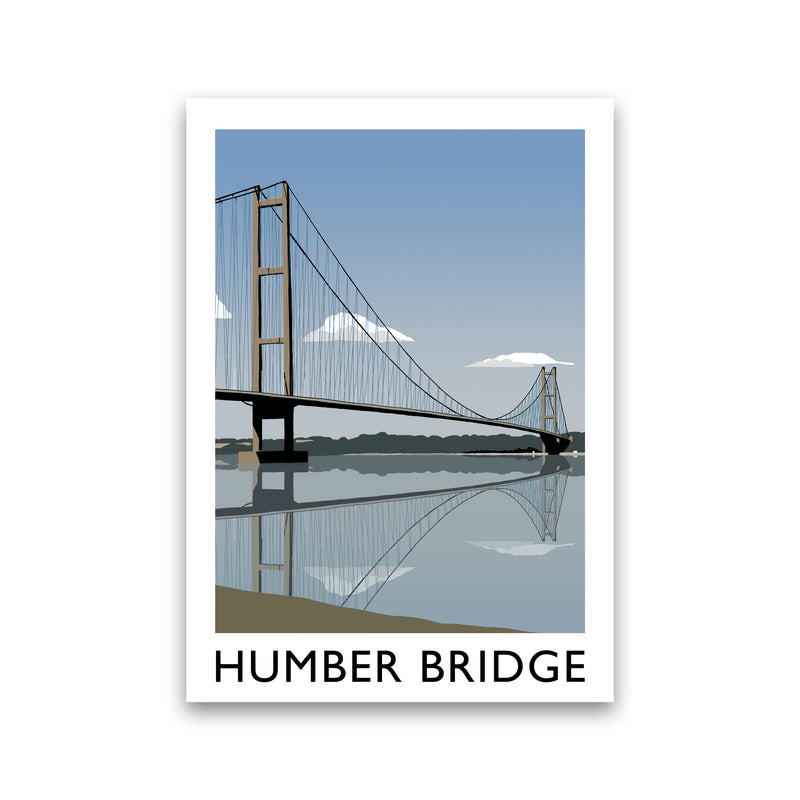 Humber Bridge Framed Digital Art Print by Richard O'Neill Print Only