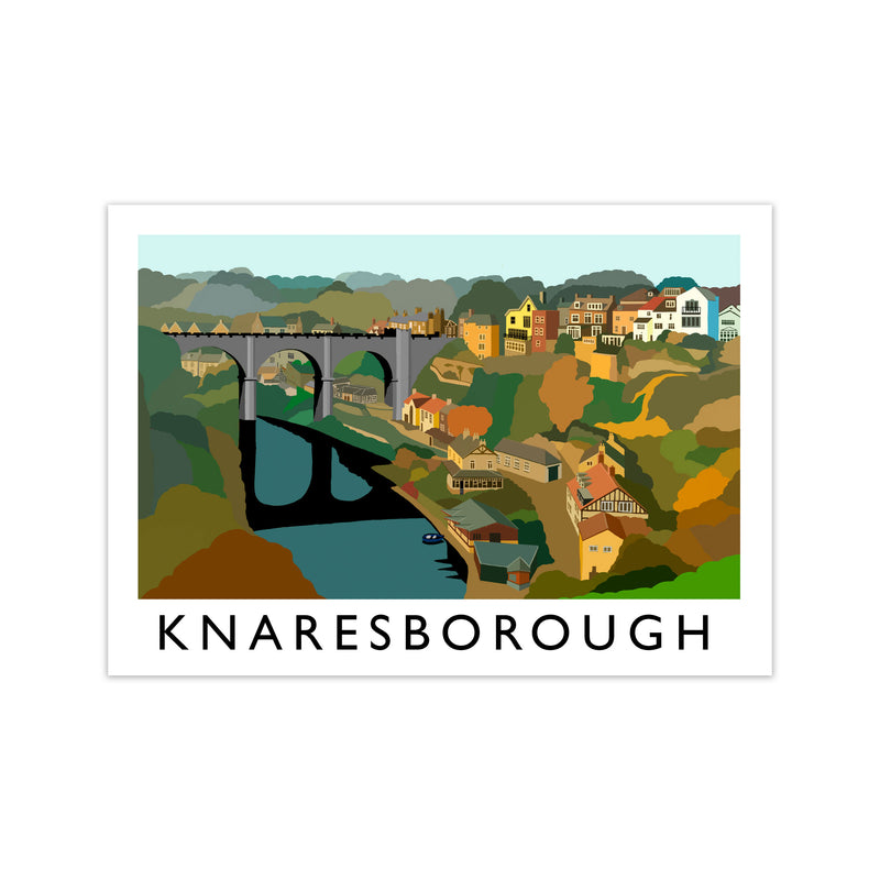 Knaresborough Framed Digital Art Print by Richard O'Neill Print Only