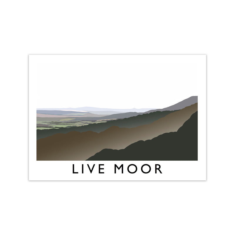 Live Moor Framed Digital Art Print by Richard O'Neill Print Only