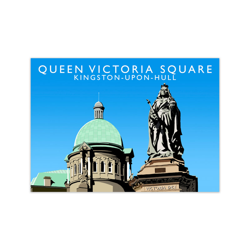 Queen Victoria Square Art Print by Richard O'Neill Print Only