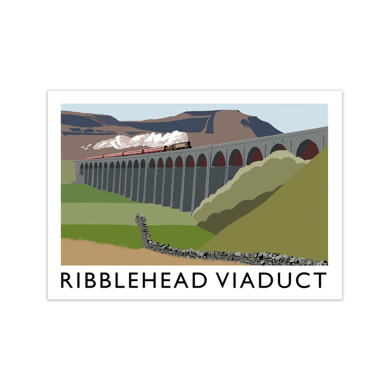 Ribblehead Viaduct Art Print by Richard O'Neill Print Only