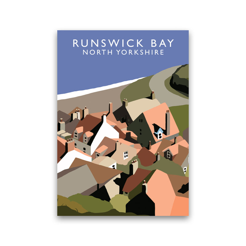 Runswick Bay North Yorkshire Art Print by Richard O'Neill Print Only