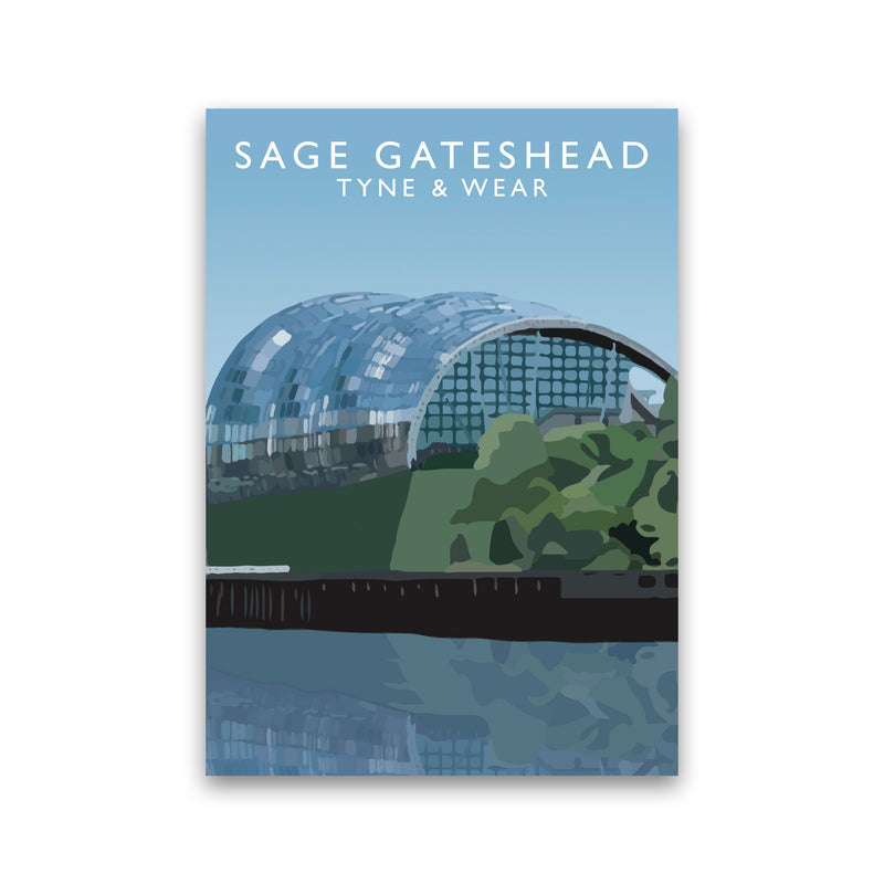 Sage Gateshead Tyne & Wear Art Print by Richard O'Neill Print Only