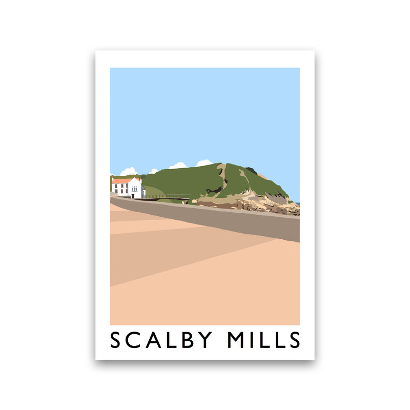 Scalby Mills Art Print by Richard O'Neill Print Only