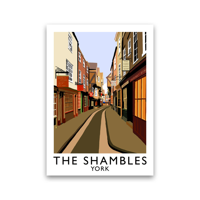 The Shambles York Framed Digital Art Print by Richard O'Neill Print Only