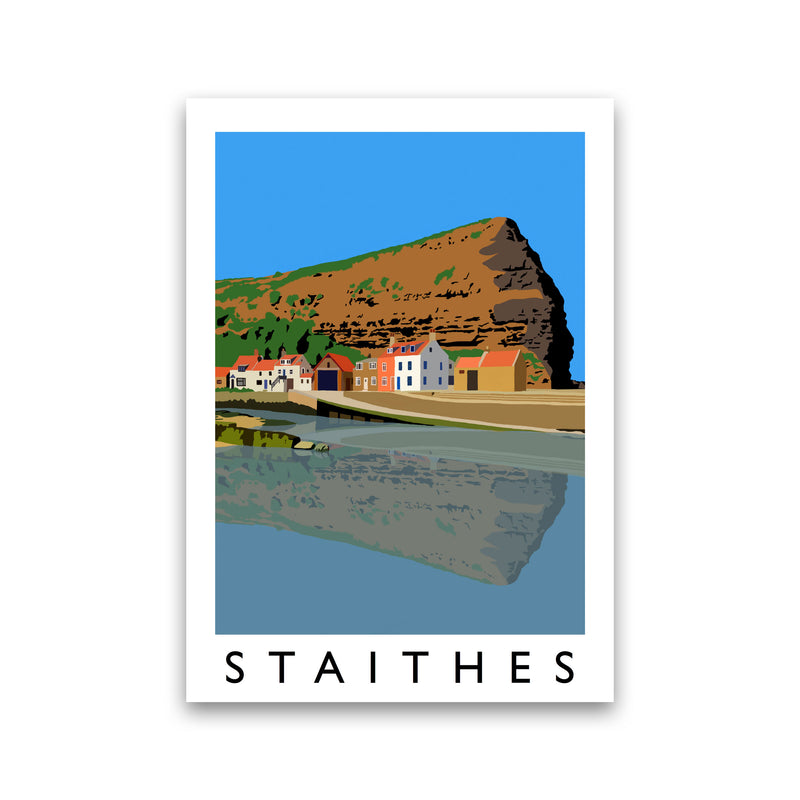 Staithes Art Print by Richard O'Neill Print Only