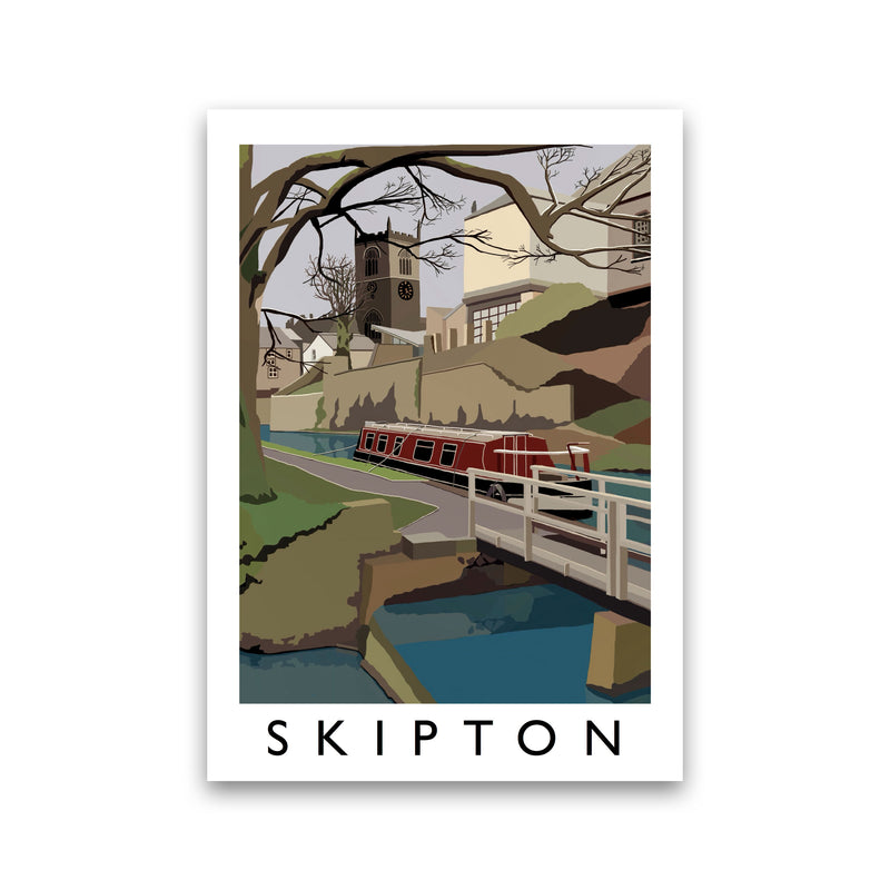 Skipton by Richard O'Neill Yorkshire Art Print, Vintage Travel Poster Print Only
