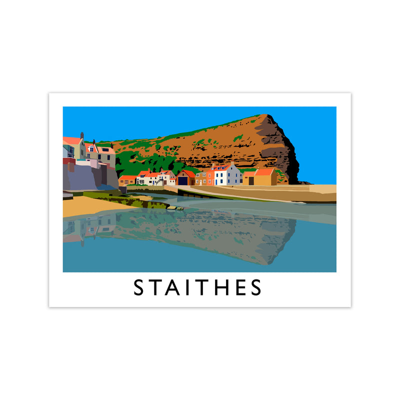 Staithes Art Print by Richard O'Neill Print Only