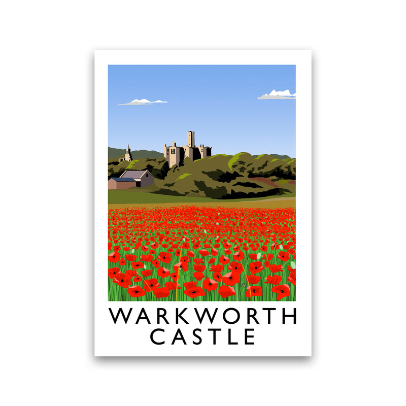 Warkworth Castle Art Print by Richard O'Neill Print Only