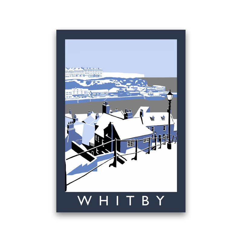 Whitby Framed Digital Art Print by Richard O'Neill Print Only