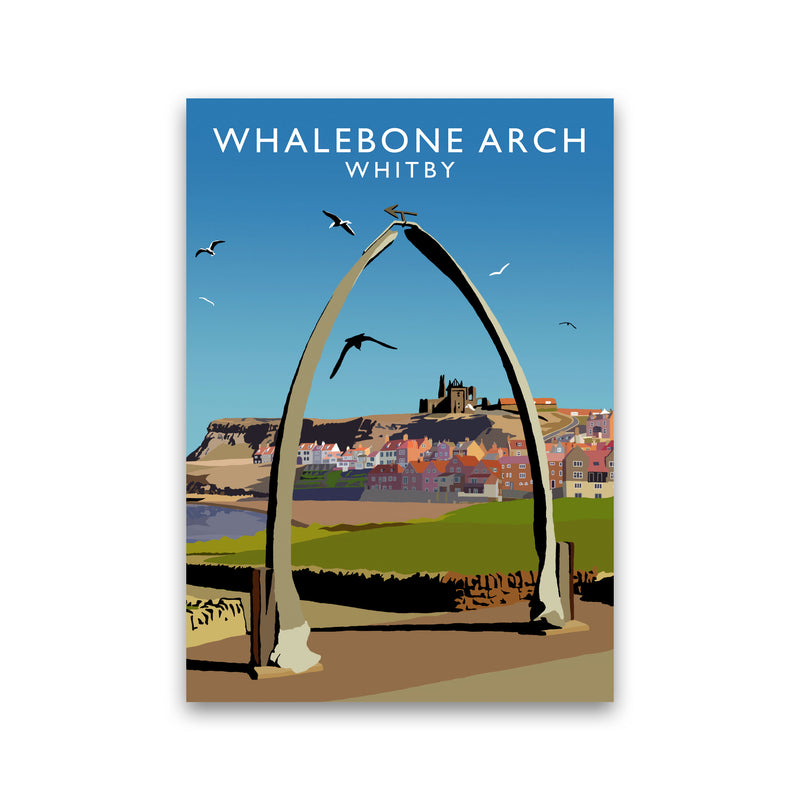 Whalebone Arch Whitby Art Print by Richard O'Neill Print Only