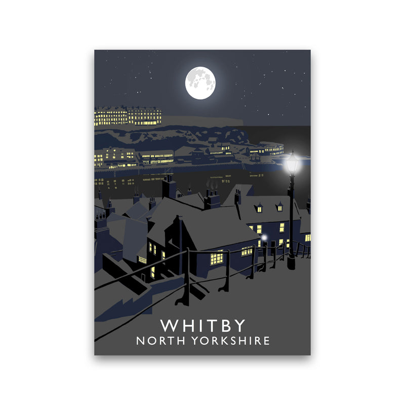 Whitby by Richard O'Neill Yorkshire Art Print, Vintage Travel Poster Print Only
