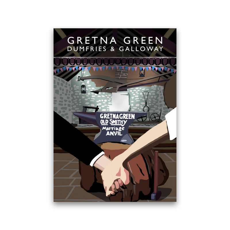 Gretna Green Dumfries & Galloway Art Print by Richard O'Neill Print Only