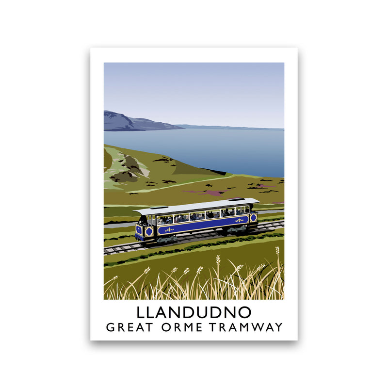 Llando Great Orme Tramway Art Print by Richard O'Neill Print Only