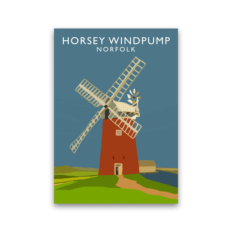 Horsey Windpump Norfolk Art Print by Richard O'Neill Print Only
