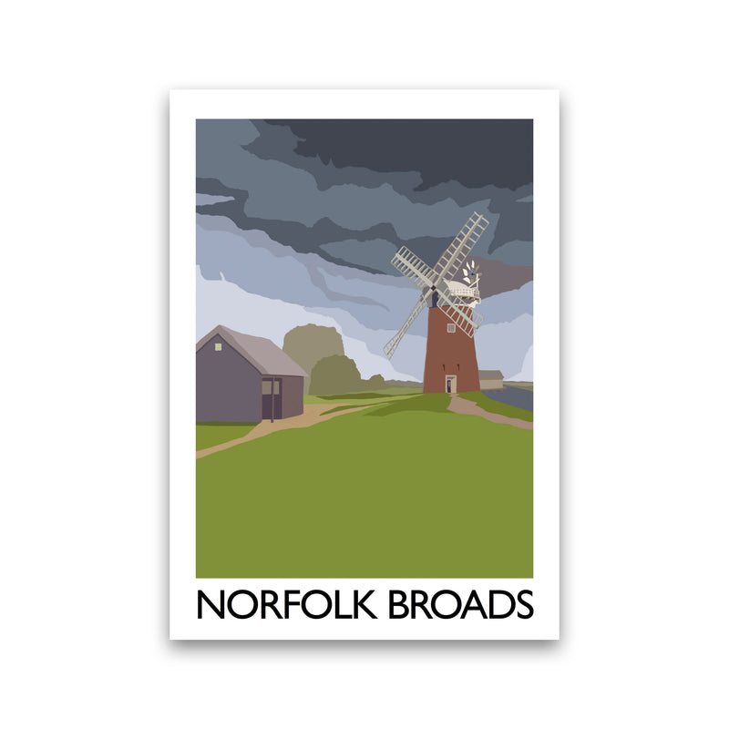 Norfolk Broads Art Print by Richard O'Neill Print Only