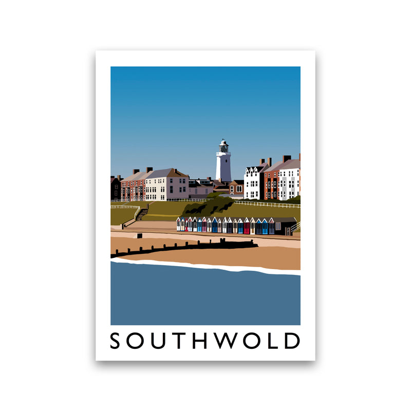 Southwold Framed Digital Art Print by Richard O'Neill Print Only
