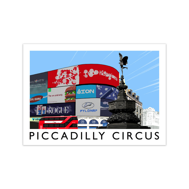 Piccadilly Circus London Art Print by Richard O'Neill Print Only
