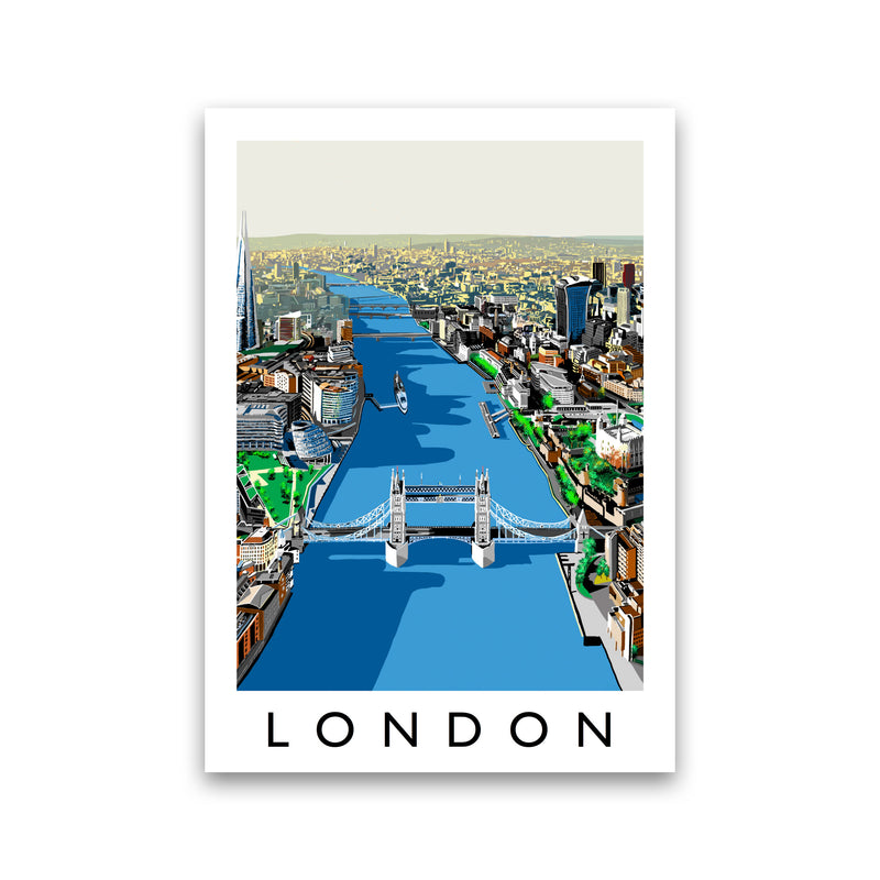 London Travel Art Print by Richard O'Neill Print Only