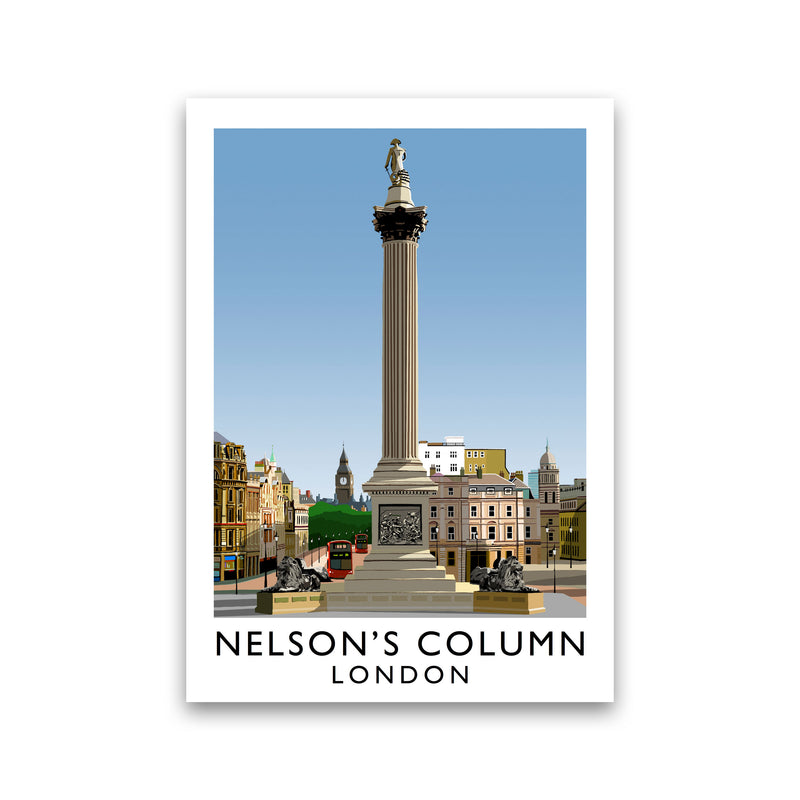 Nelson's Column London Art Print by Richard O'Neill Print Only