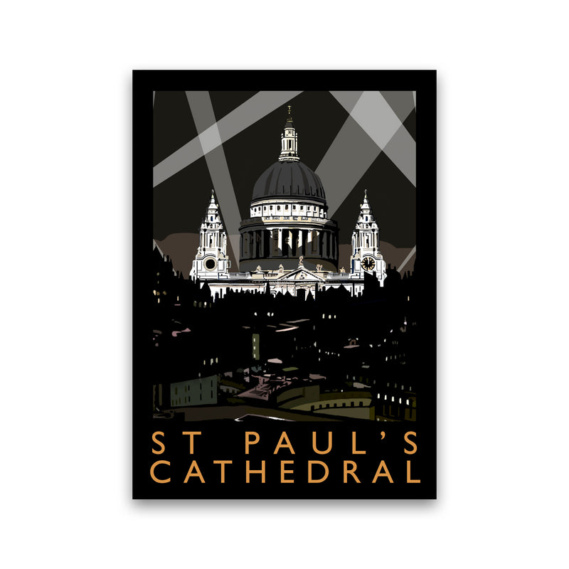 St Paul's Cathedral London Framed Digital Art Print by Richard O'Neill, Wooden Framed Wall Art Print Only