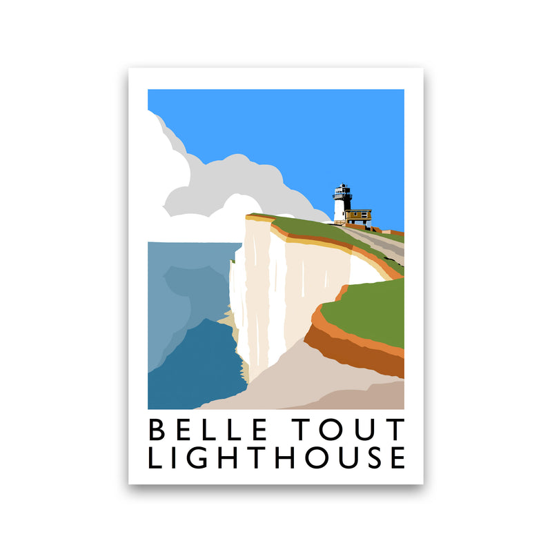 Belle Tout Lighthouse Framed Digital Art Print by Richard O'Neill Print Only