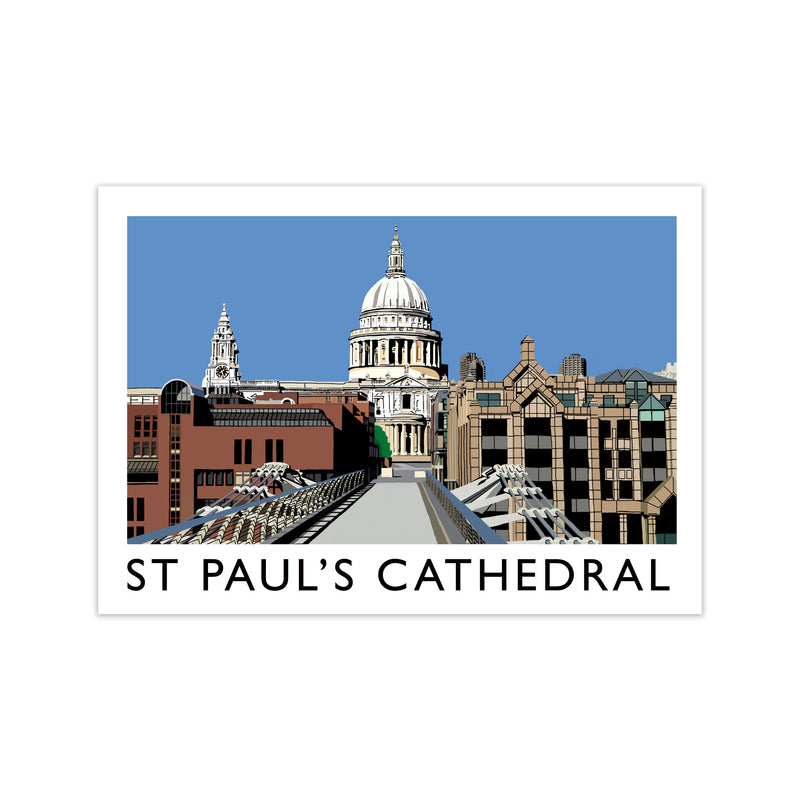 St Pauls Cathedral (Landscape) by Richard O'Neill Print Only