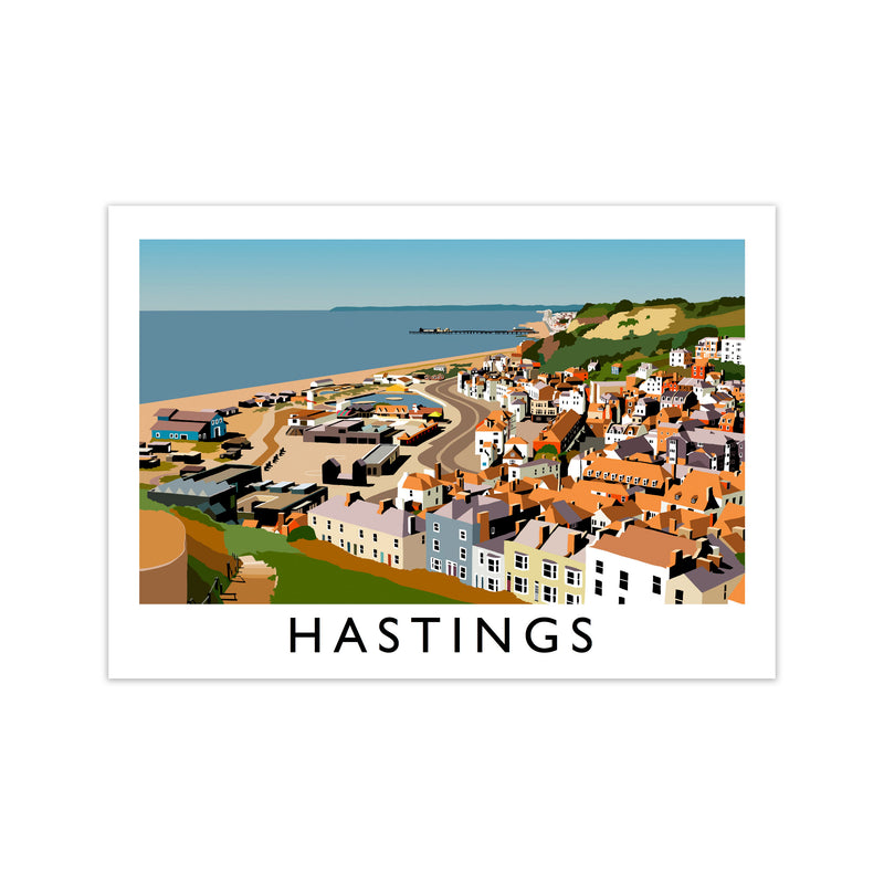 Hastings Framed Digital Art Print by Richard O'Neill Print Only