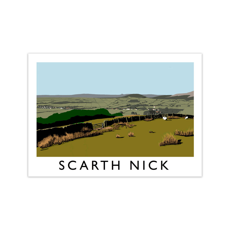 Scarth Nick by Richard O'Neill Yorkshire Art Print, Vintage Travel Poster Print Only